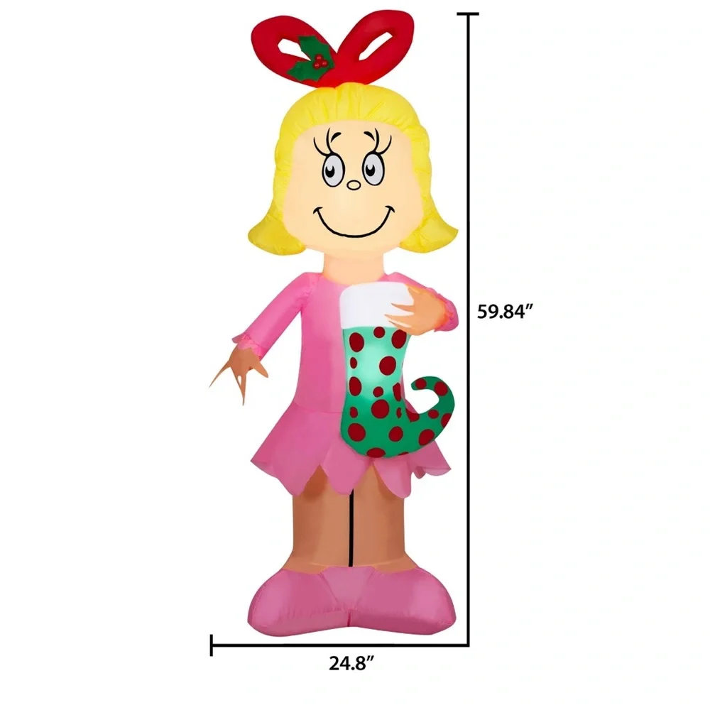 Cindy Lou Who 5 Ft Christmas Airblown Inflatable Dr. Seuss The Grinch‎